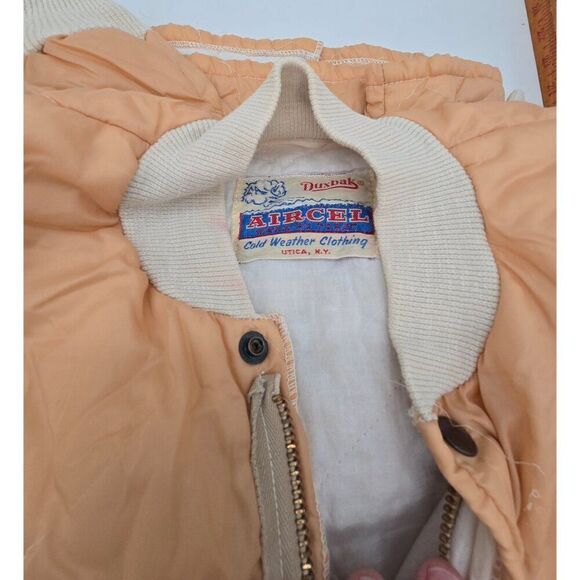 Vintage Duxbak Aircel Cold Weather Quilted Jacket and pants 2 piece set Beige - Picture 2 of 13